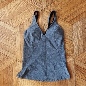 Lululemon heather grey yoga top